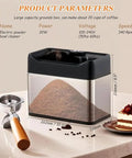 Slick Automatic Electric Espresso Knock Box For No Sweat Portafilter Cleaner And Efficient Coffee Grounds Cleanup with dimensions