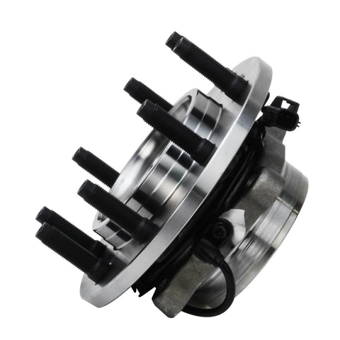 4WD Front Wheel Bearing Hubs For Dodge Ram 2500 3500 2003 2004 2005 Replacement Wheel Bearing And Hubs Assembly Set 2 Pack With Front ABS 8 Bolt Square Flange Hubs side view