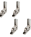 Heavy Duty 90 Degree Folding Door And Shelf Hinges Set With Concealed Bracket, Soft Close Hydraulic Buffer, Durable Steel, 4 hinges