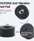 Heavy Duty Anti Vibration Rubber Feet Pads Bumpers For Air Compressors, Generators, And Pressure Washers, Reduces Noise And Vibration
