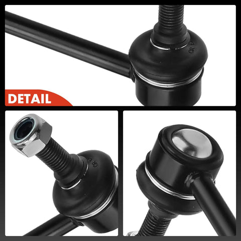 Front Sway Bar Link Stabilizer For Dodge Grand Caravan 1996 To 2020 Caravan 1996 To 2007, black steel detail view