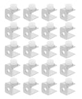 40 Piece Zinc Alloy Glass Shelf Clamp Brackets for Shower Glass Panels and Floating Shelves, heavy duty, adjustable