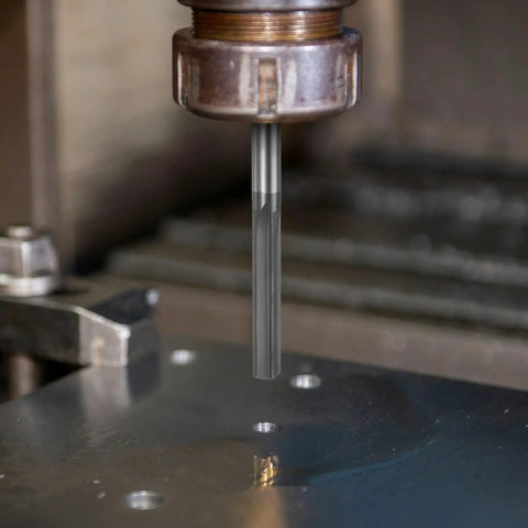 Carbide Chucking Reamer 0.1245 Inch Diameter 3.162mm Straight Flute Straight Shank Tool for Metalworking in CNC machine