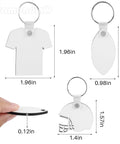 Dope 36 Pack Sublimation Keychain Blanks In 3 Styles Jerseys Helmets Rugby Balls Double Sided MDF Metal DIY Heat Transfer