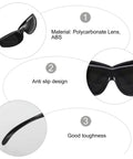 Welding Safety Goggles Offering A Badass Level Of Protection With An Over Glasses Design, Polycarbonate Lens, anti-slip.