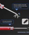 Perforated Manual T10 Torx Tamper Proof Security Screwdriver With 3mm Bit 75mm Shaft Magnetic Chrome Vanadium Handle close-up