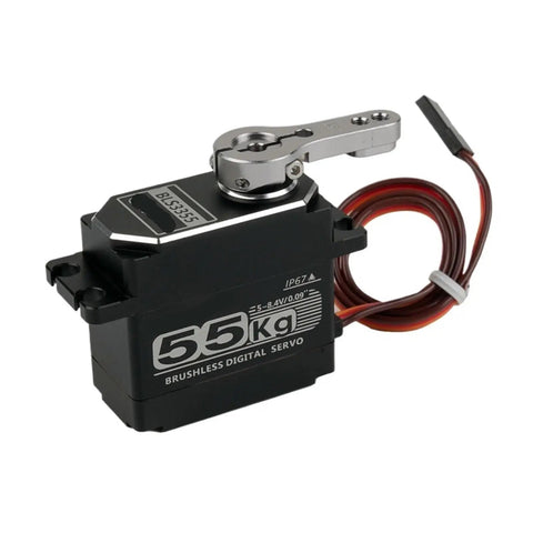 Hella Tough High Torque Digital Servo Featuring A Brushless Motor And Solid Metal Gears For IP67 Waterproof Durability and Sick RC Performance