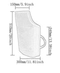 Durable Dog Training Bite Sleeve With Sturdy Handle Arm Guard, measurements, Red, for Safe Puppy and Small to Medium Dog Play