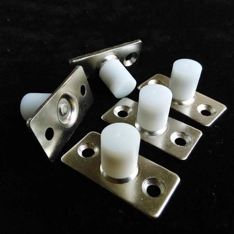 Two Piece Sliding Barn Door Roller Guide With Nylon Guide Wheels Floor Rail Roller System Heavy Duty Metal Hardware