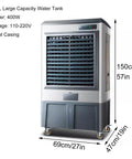 Top Shelf Portable Swamp Coolers Deliver Smooth Evaporative Chilling Across Any Room With Three In One Ice Water Fan Operation And Broad Oscillation Plus Massive Reservoir For Zero Stress Indoors Out, 120L tank, metal casing.