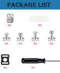36 Piece Hockey Helmet Repair Kit Includes 6 R Shape Visor Clips 6 Rubber Gaskets 20 Screws With Nuts 4 Chin Strap Adapters And A Screwdriver