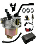 Generator Tune Up Kit With Carburetor Ignition Coil And Air Filter For Predator 4000 4375W Champion 3500 4500 4650W And Honda 196cc