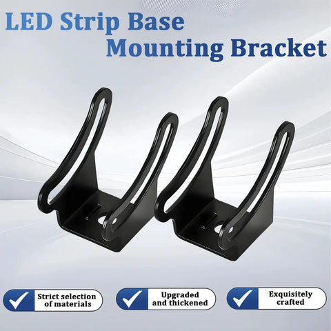 Two Pack Adjustable LED Light Bar Mounting Brackets For Offroad Trucks With Bottom And Side Slide Mounts Beefy Heavy Duty Aluminum Alloy