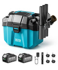 Cordless Wet And Dry Shop Vacuum For Garage And Car Cleanups Boss Grade 2.6 Gallon Mini Vacuum With Accessory Storage Holder