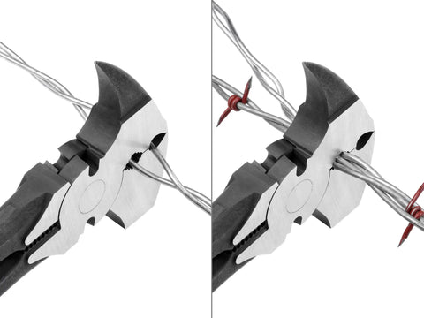 10-1/2 Inch Fencing Pliers With Staple And Nail Puller And Wire Splicer For Fence Installations cutting wire