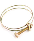 10 Pack Stainless Steel Double Wire Hose Clips Adjustable Water Hose Barb Clamps For Plumbing Fasteners Fits 46 To 51 Mm Zinc Plated Finish
