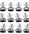 Heavy Duty Swivel Leveling Feet For Furniture And Workbenches Adjustable From 0.5 To 0.8 Inches In Height Angles From 90 Degrees To 70 Degrees