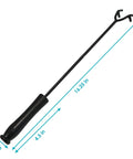 16 Inch Fire Pit Poker With Heat Resistant Resin Handle, Built Tough Campfire Tool for control and safety, two prong design