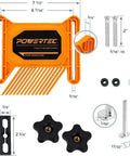 Badass Table Saw Dust Collector Bag For 10 Inch Workshop Rigs With 2.5 Inch Port And Slick Dual Featherboards Using Miter Flex Locks T Bolts For Straight Clean Double Pack Shop Setup with orange featherboard and accessories.