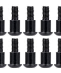 Built To Last Upgrade Your Rig With These Grade 12.9 Hex Buttonhead Kingpin Shoulder Screws 10 Piece M3x4x10mm Gear Swap Set Tailored For SCX10 AR44 AR45 And Capra Portal Axle Builds, alloy steel screws in black.