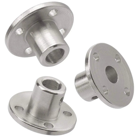 2 Pack 6mm Flange Coupling Connector For DIY RC Motors Beefy Steel Shaft Coupler Accessory 6mm Bore And 10mm Outer Diameter