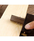 Heavy Lifting Wood Marking Gauge With Rugged Brass Slider And Broad Adjustable Span marking sharp lines on wood.
