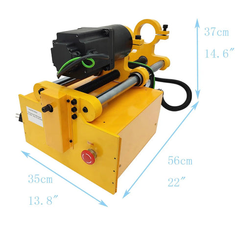 Pro Grade Portable Line Boring Machine For Excavators, 37cm high, steel build, designed for mobile engine repairs on site.