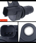 Chevrolet Engine Crankshaft Position Sensor Drop In Direct Fit OEM Grade Replacement for Buick LaCrosse Regal Verano Captiva Sport Cobalt Equinox HHR Malibu GMC Terrain 2006 2017 Vehicle Fitment, black plastic connector close-up