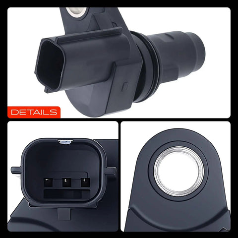 Chevrolet Engine Crankshaft Position Sensor Drop In Direct Fit OEM Grade Replacement for Buick LaCrosse Regal Verano Captiva Sport Cobalt Equinox HHR Malibu GMC Terrain 2006 2017 Vehicle Fitment, black plastic connector close-up