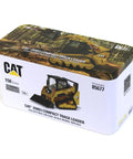 Box of CAT 259D3 Compact Track Loader Diecast Model With Bucket Fork Grapple And Light Material Bucket Attachments