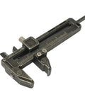 EDC Ready Compact Pocket Vernier Caliper with smooth sliding for high precision measurements of jewelry, small parts, outdoor gear.