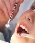 LED Lighted Stainless Steel Mouth Mirror For Teeth Inspection And Plaque Removal used in dental check on child