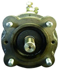 Front view of New 12V 6HP Winch Motor For Ramsey Double Bearing 2BB Systems Bi Directional Rotation Compatible With Pierce Tulsa