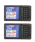 X4 RC Remote Transmitter With P6F Receivers, 2.4GHz 4 Channel Radio Control For RC Cars Boats Tanks And Models, dual P6F receivers