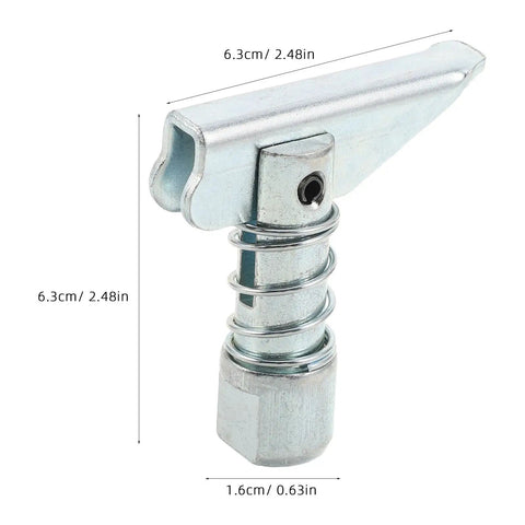Heavy Duty Forklift Limit Fixed Pin 3 Pack Lock Pin With Spring Loaded Plunger For Secure Fork Attachment Replacement On 3 Ton Industrial Forklifter Truck To Keep Your Gear Locked And Ready, 6.3cm length.
