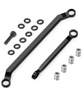 Beefed Up One Eighteenth Aluminum Steering Link Set For Redcat Ascent 18 RC Crawler Upgrade Black Anodized Heavy Duty Precision Engineered For Ultra Smooth Steering And Rock Solid Control Front And Rear Link Replacements, black aluminum links and hardware