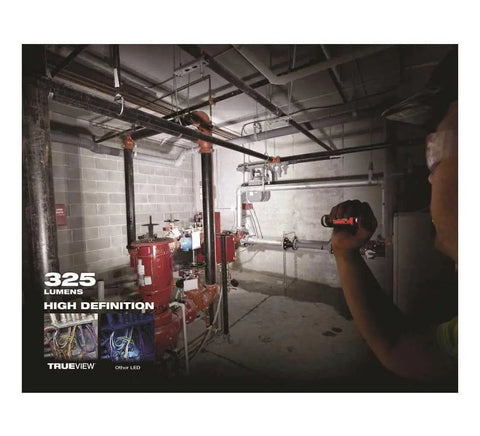 Person using Adjustable Focus 325 Lumen Flashlight With 18 Hour Battery Life And Rugged Aluminum Build For Work And Outdoors