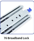Beefy Heavy Duty Drawer Slides With Ball Bearing Full Extension For Smooth Quiet Opening And Heavy Load Capacity Made From Rust Resistant Steel Ideal For Cabinets Tool Chests And Heavy Use Drawers, 76 Broadbank Lock