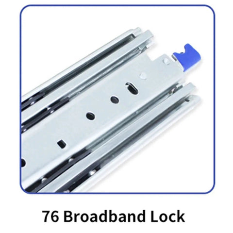 Beefy Heavy Duty Drawer Slides With Ball Bearing Full Extension For Smooth Quiet Opening And Heavy Load Capacity Made From Rust Resistant Steel Ideal For Cabinets Tool Chests And Heavy Use Drawers, 76 Broadbank Lock