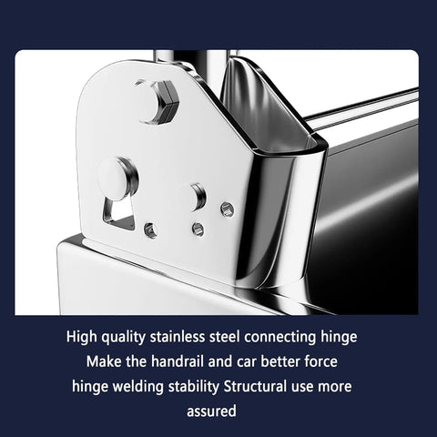 Heavy Duty Flatbed Cart With Steel Platform Dolly And Wheels for Home Office and Warehouse, All-Purpose Workhorse Transporter With Anti Slip Deck, Built Tough For Hauling Luggage, Boxes, Groceries And Gear. Stainless steel connecting hinge on flatbed cart frame