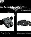 Heavy Duty Rear Tailgate Trunk Lock Actuator Latch Assembly Plug And Play Replacement For Chevy Suburban Tahoe Yukon Escalade Encore Trax Sonic, showing rugged housing and robust locking mechanism.