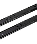 Heavy Duty Two Section Metal Drawer Slides With Ball Bearing Rails Side Mount 11 Inch Black For Smooth Quiet Drawers And Easy Glide
