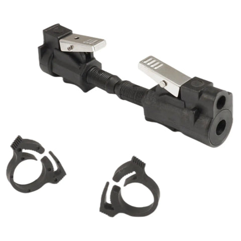 Three Eighth Inch Marine Fuel Tank End Connect Kit For Outboard Motors Easy Install Replacement Fittings For Outboard Engines Built To Fit Boat Fuel System 22 13563Q3 22 13563Q7 13563A3 13563A6 18 8091 18 80410 1, showing hose connectors and clamps