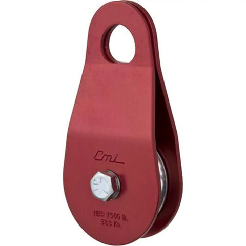Heavy Duty 2 Inch Service Line Pulley Bushing Featuring Rock Solid Aluminum Sides And Zinc Plated Steel Axle for rigging tasks