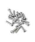 Heavy Duty M5 X 20Mm Pan Head Machine Screws 30 Pc Set 304 Stainless Steel Phillips Cross Drive, multiple screws in view.