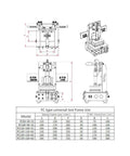 Open Cover PCB Testing Jig With Bakelite Fixture For Easy Board Swap Of A B C Boards Adjustable Spacing Between B And C Boards Rotatable C Board Adapter Plate Positioning Pins With Extra Holes PCBA Test Rack For Type 180 150 60 schematic diagram