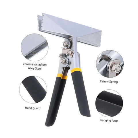 Heavy Duty Hand Seamer Tool For Ductwork Bending And Steel Plate Folding Ideal For Electricians And Hvac Pros with ergonomic handle
