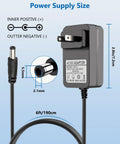 6V Karaoke Machine Charger Replacement For Singing Machine SML-625 SML625W SML625BTW SML385 Models Black Power Adapter