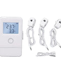 Smart WiFi Energy Monitor With Three 100 Amp High Current Channels For Home Power Tracking And Appliance Monitoring Wide Voltage Range And Current Transformer Included, white display and CT clamps
