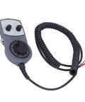 Electronic CNC Handwheel Controller with Emergency Stop, ABS Handwheel for Precise 0-5 kHz Feedback, 5V-26V Power Supply
